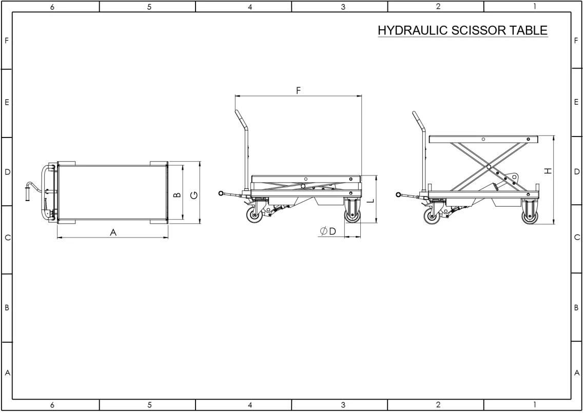 Hydraulic Scissor Table