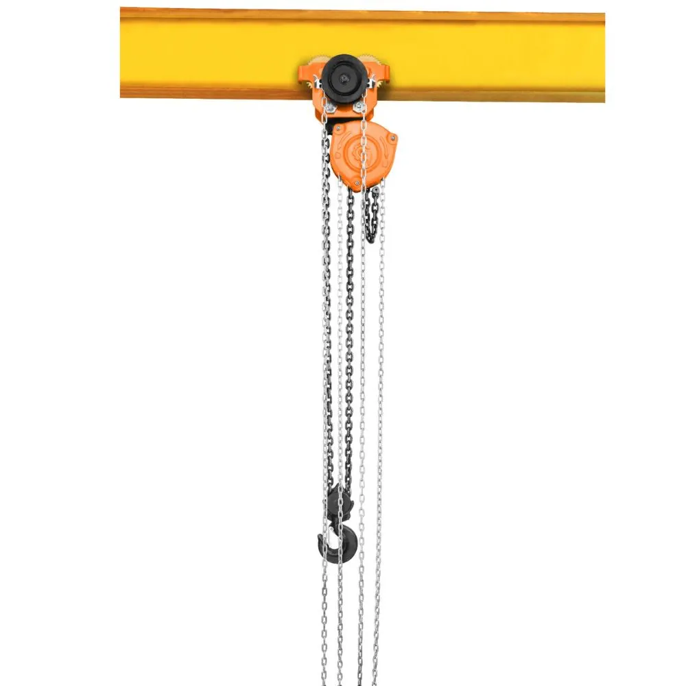 Low headroom chain pulley block
