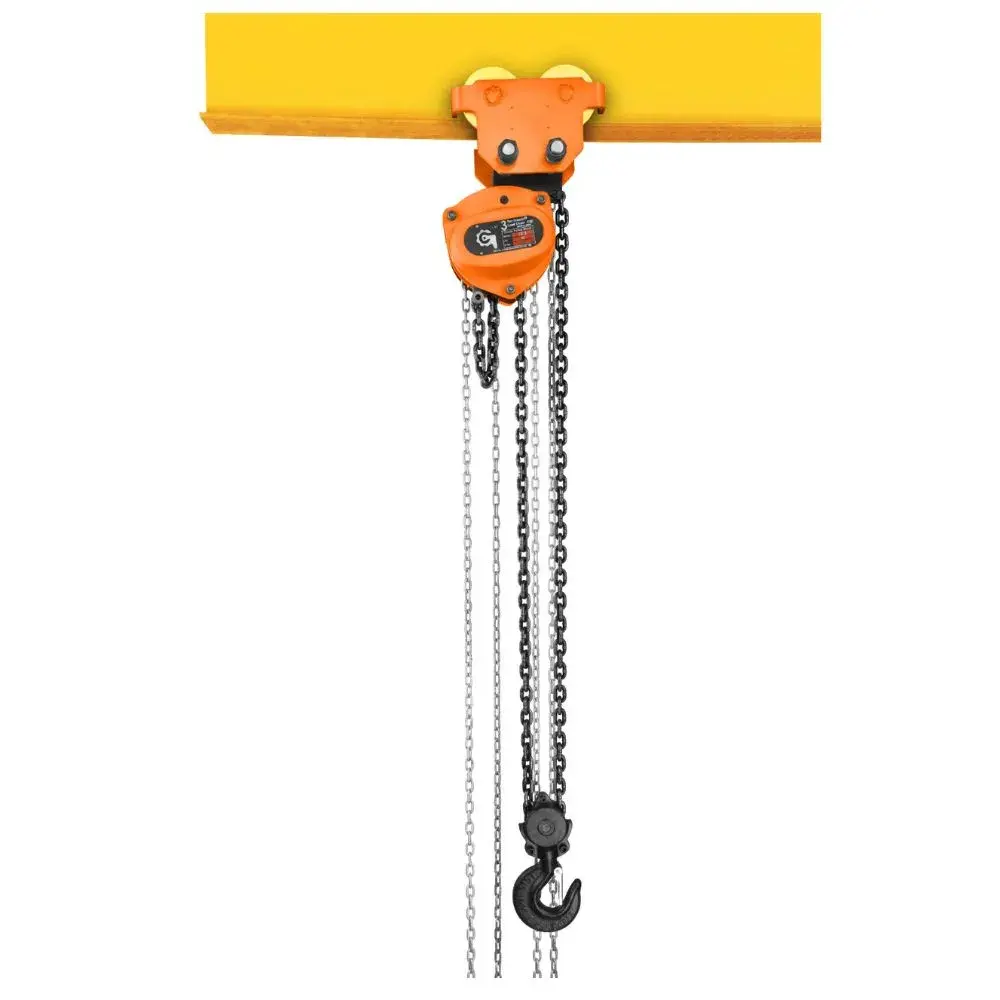 Low Headroom Chain Pulley Block With Trolley